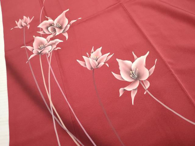 平和屋着物●豪華振袖 枝花文 暈し染め 鈴乃屋扱い 正絹 逸品 AABF4271cs