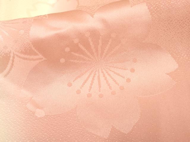 平和屋着物●振袖用長襦袢 無双仕立て 舞桜地紋 暈し染め 丹後ちりめん やまと誂製 反端付き 正絹 逸品 AABF4290cs
