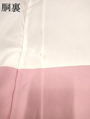 平和屋着物●豪華振袖 舞花文 暈し染め 金糸 金彩 正絹 逸品 AABF4295cs