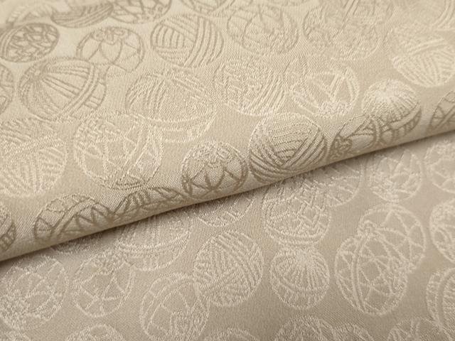 平和屋着物●長襦袢 袷 毬地紋 正絹 逸品 未使用 AABF4312cs