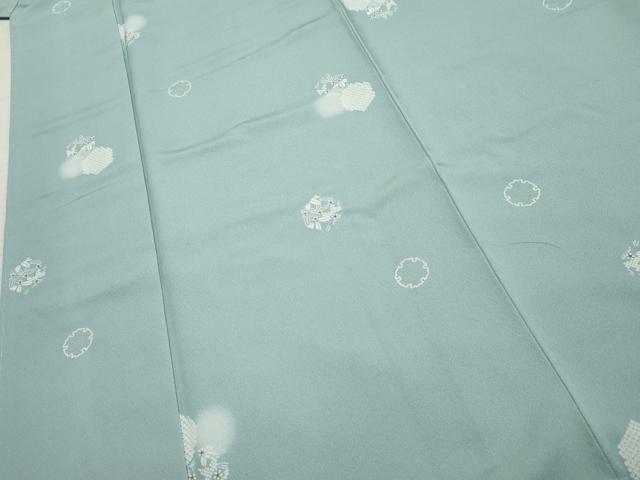 平和屋着物●上質な小紋 ほたる暈し 雪輪花丸文 やまと誂製 正絹 逸品 未使用 AABF4314cs