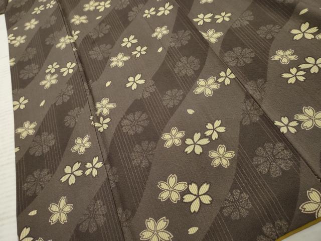 平和屋着物●上質な小紋 舞桜 正絹 逸品 AABF4318cs