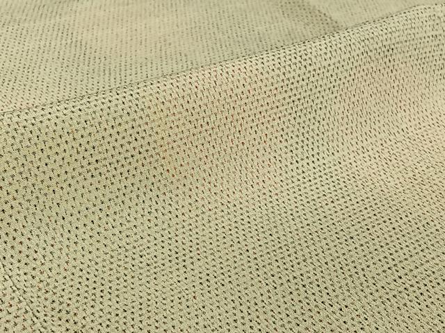平和屋着物▽本塩沢 単衣 蚊絣 正絹 逸品 AABF4323jh