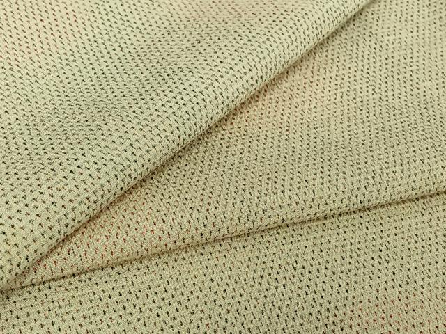 平和屋着物▽本塩沢 単衣 蚊絣 正絹 逸品 AABF4323jh
