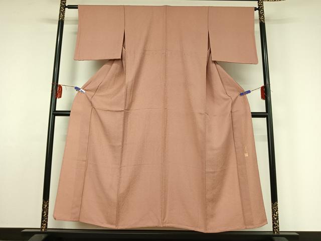 平和屋着物▽本草木染作家 圓啓 江戸小紋 単衣 鮫小紋柄 正絹 逸品 AABF4327jh