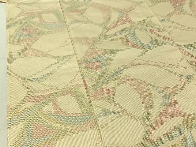 平和屋着物▽本場大島紬 単衣 幾何学文様 正絹 逸品 AABF4410jh