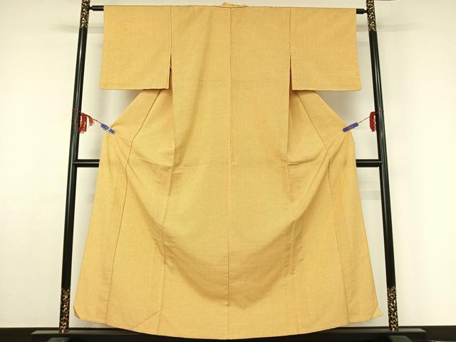 平和屋着物▽本塩沢 単衣 蚊絣 正絹 逸品 AABF4436jh