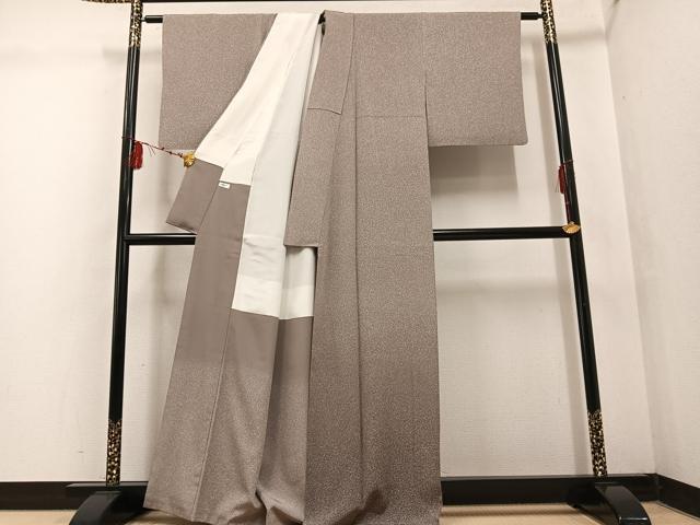 平和屋着物●京友禅 羽田工房 京都府指定無形文化財保持者 羽田登 訪問着 霞文 正絹 逸品 AABF4451ph
