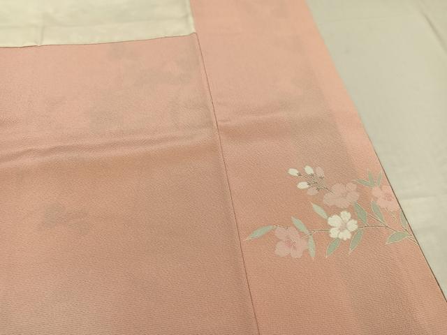 平和屋着物●訪問着 草花文 暈し染め 金彩 正絹 逸品 AABF4472ph