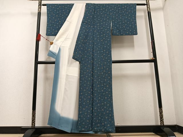 平和屋着物●上質な小紋 ふくら雀 正絹 逸品 AABF4484ph