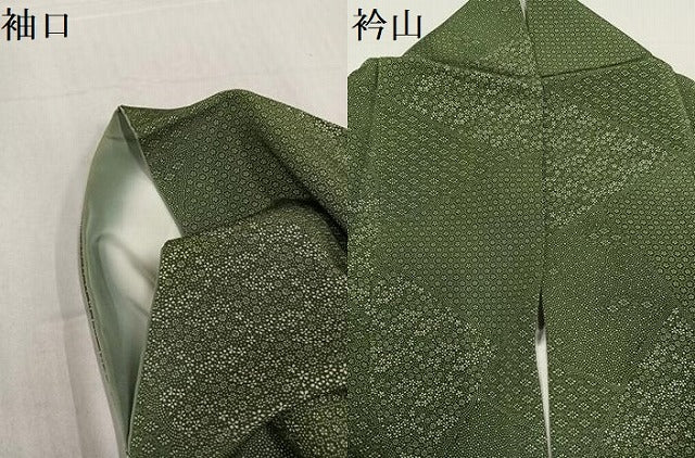 平和屋着物●江戸小紋 寄せ小紋柄 正絹 逸品 AABF4507ph