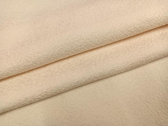 平和屋着物●上質な色無地 鳥の子色 正絹 逸品 未使用 AABF4518ph