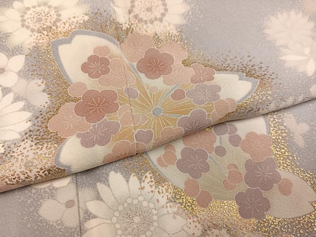 平和屋着物●訪問着 舞花文 金彩 正絹 逸品 AABF4520ph