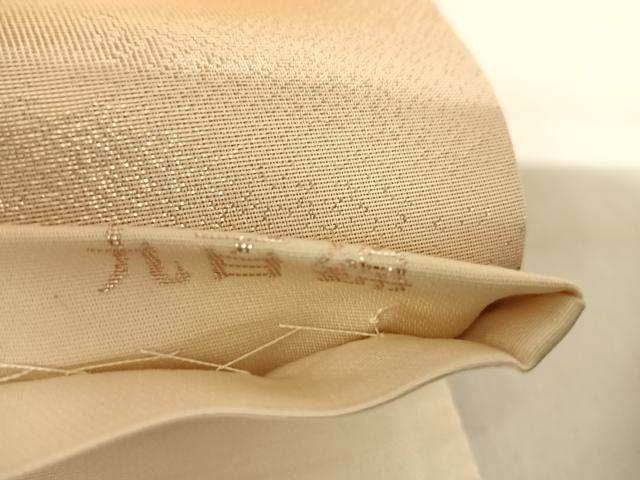 平和屋着物◎六通柄袋帯 唐織 九百錦 孔雀文 金糸 正絹 逸品 AABF4628yx