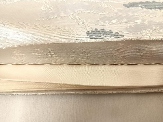 平和屋着物◎六通柄袋帯 東海道五拾三次之図 廣重 銀糸 正絹 逸品 AABF4663yx