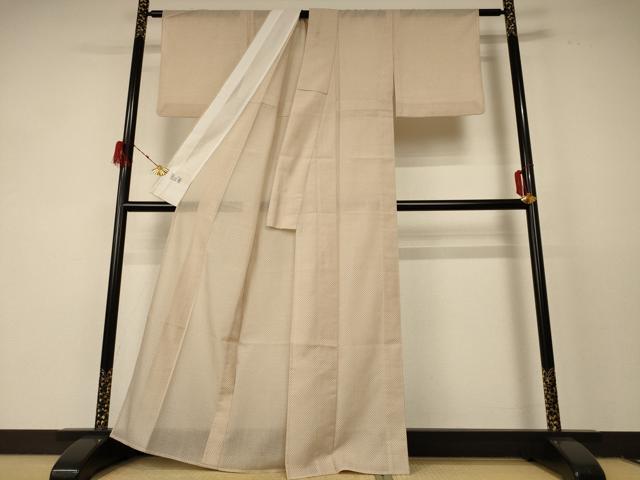 平和屋着物*夏物 洗える最高級着物 <英>はなぶさ謹製 小紋 紗 丸文 AABF5069jd