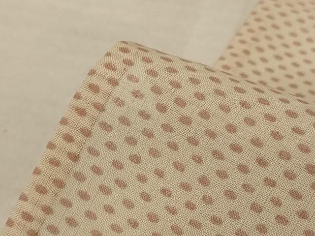 平和屋着物*夏物 洗える最高級着物 <英>はなぶさ謹製 小紋 紗 丸文 AABF5069jd