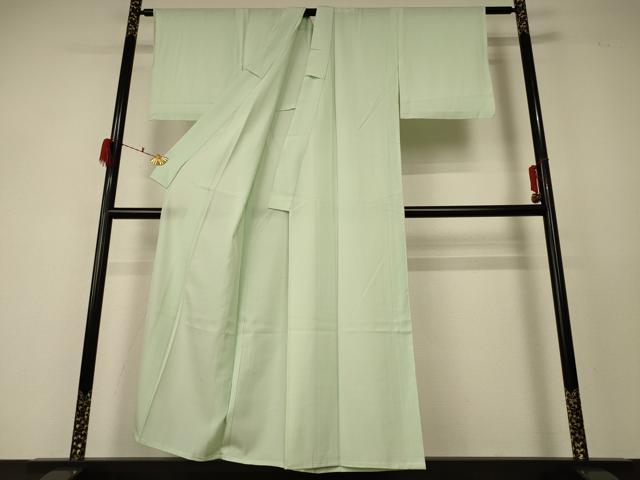 平和屋着物*夏物 色無地 絽 若菜色 正絹 逸品 AABF5090jd