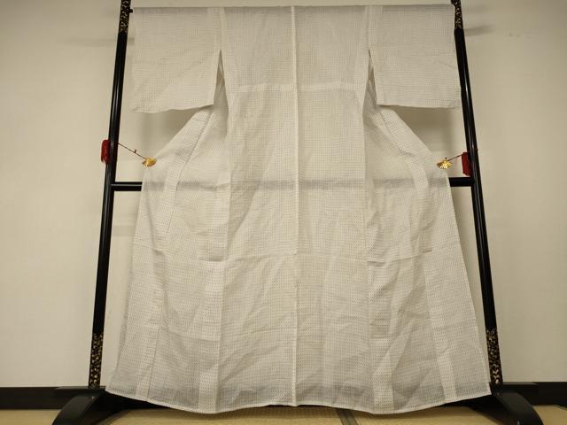 平和屋着物*夏物 上布 絣柄 正絹 逸品 AABF5101jd