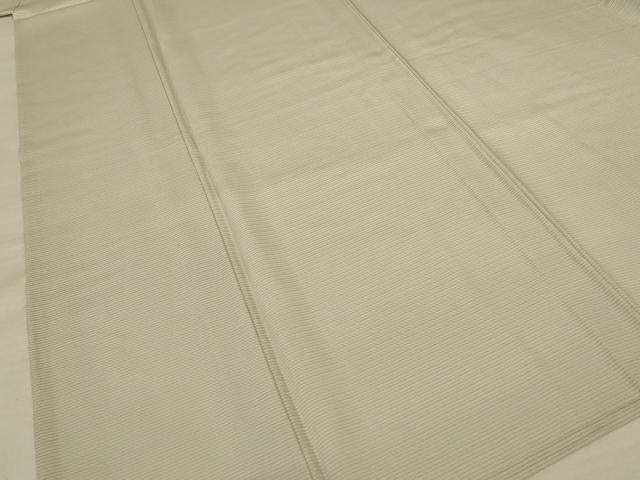 平和屋着物*夏物 色無地 絽 砂色 五泉 反端付き 正絹 逸品 AABF5105jd