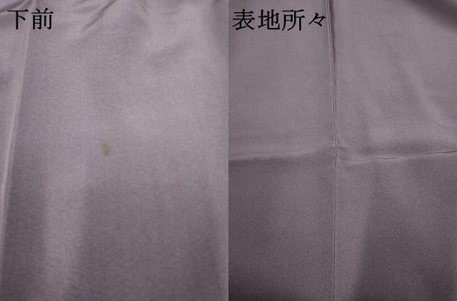 平和屋着物●本加賀友禅作家 柿本市郎 訪問着 枝葉文 浜ちりめん 反端付き 正絹 逸品 AABF5150cs