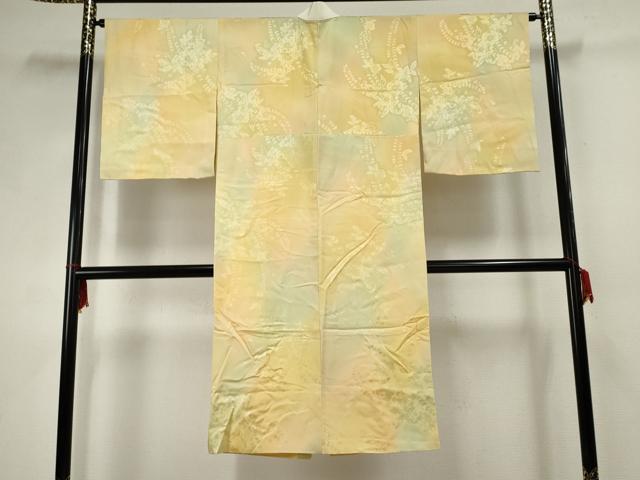 平和屋着物●長襦袢 無双仕立て 辻が花地紋 暈し染め やまと誂製 正絹 逸品 AABF5192cs