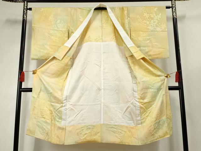平和屋着物●長襦袢 無双仕立て 辻が花地紋 暈し染め やまと誂製 正絹 逸品 AABF5192cs