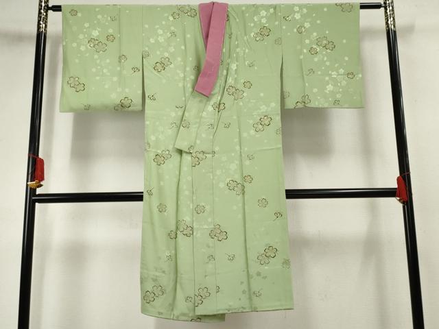平和屋着物●長襦袢 無双仕立て 舞花文 金彩 正絹 逸品 AABF5206cs