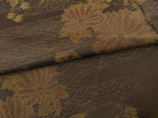 平和屋着物●本場大島紬 エ霞枝花文 正絹 逸品 未使用 AABF5260cs