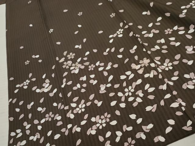 平和屋着物●訪問着 刺繍 舞花文 やまと金ラベル 正絹 逸品 AABF5272cs