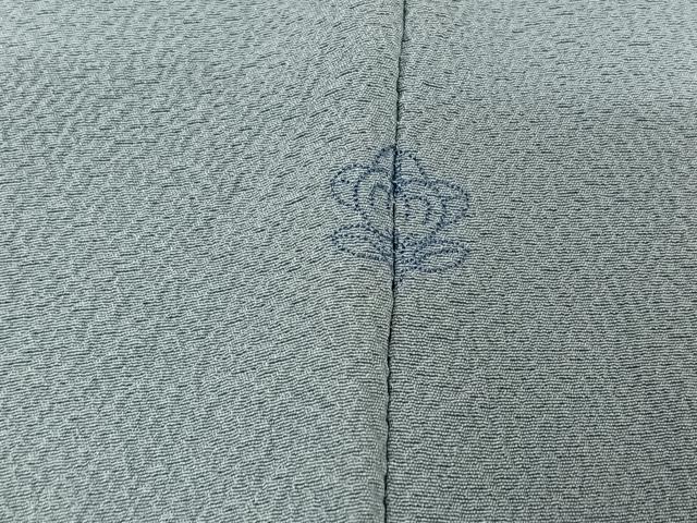 平和屋着物▽上質な色無地 単衣 勿忘草色 やまと誂製 正絹 逸品 AABF5301jh