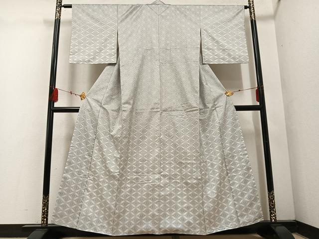 平和屋着物●本場大島紬 カタス7マルキ 麻の葉文様 正絹 逸品 AABF5324ph