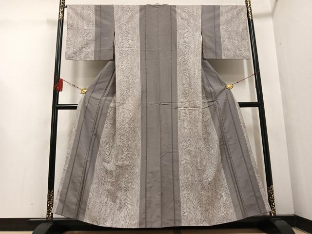 平和屋着物●上質な紬 間道 正絹 逸品 AABF5333ph