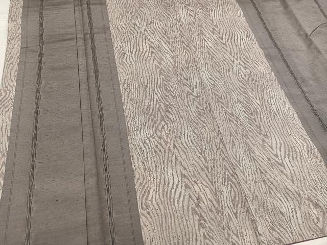 平和屋着物●上質な紬 間道 正絹 逸品 AABF5333ph