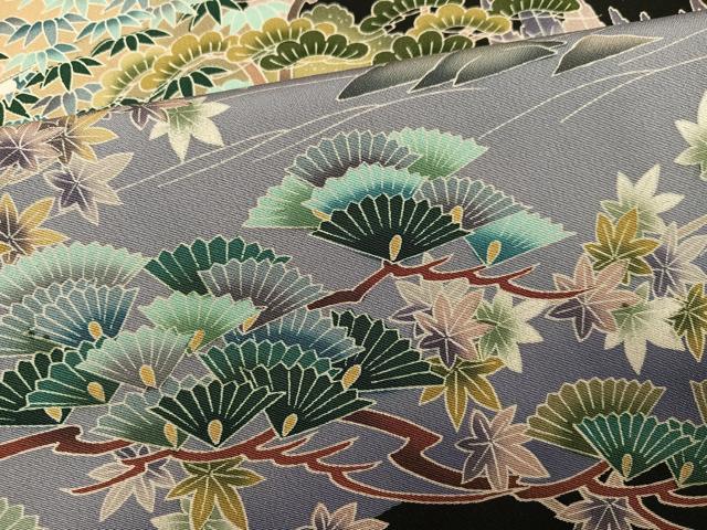 平和屋着物●豪華黒留袖 作家物 松竹梅 正絹 逸品 未使用 AABF5351ph
