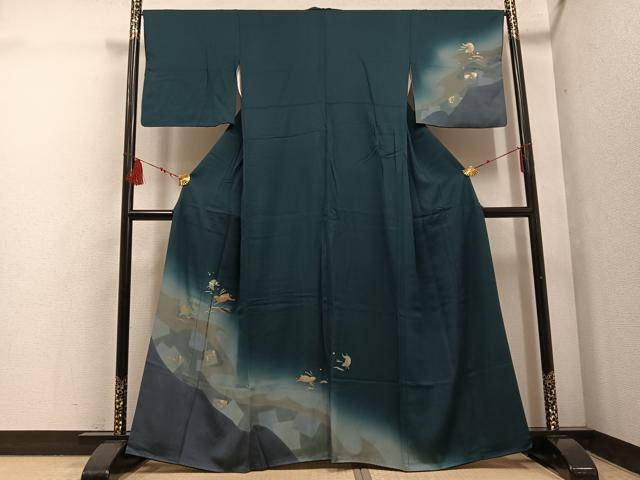 平和屋着物○訪問着 芝兎 暈し染め 金彩 正絹 逸品 AABF5354ph