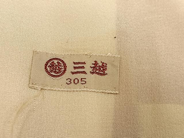 平和屋着物●セミアンティーク 訪問着 更紗唐草文 金彩 三越扱い 正絹 逸品 AABF5366ph