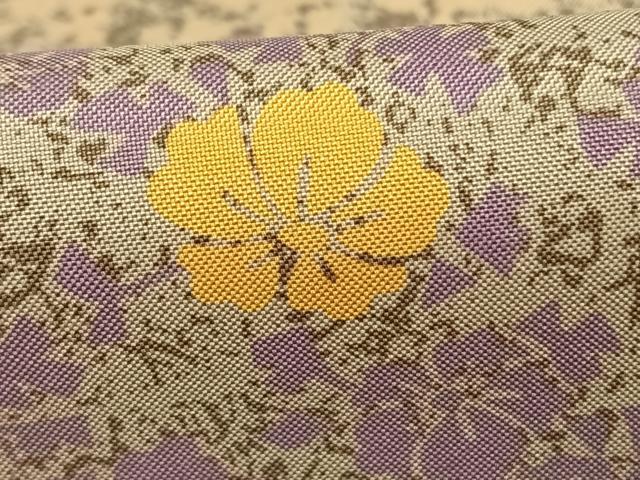 平和屋着物●本場染大島紬 舞花文 正絹 逸品 AABF5411fy