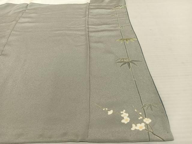 平和屋着物●京友禅 飯田信幸 色留袖 松竹梅 暈し染め 鬼しぼ縮緬 正絹 逸品 AABF5412fy