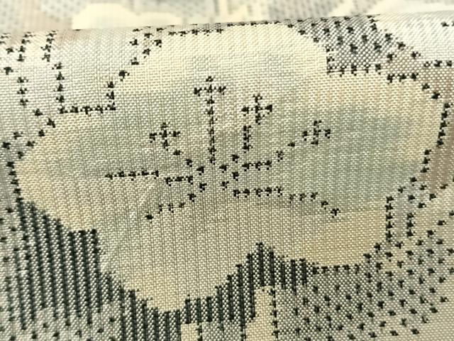 平和屋着物●本場大島紬 一元総絣 舞花文 正絹 逸品 AABF5421fy