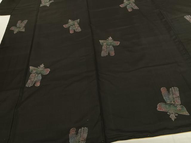 平和屋着物●本場大島紬 カタス9マルキ 立ち雛 正絹 逸品 AABF5429fy
