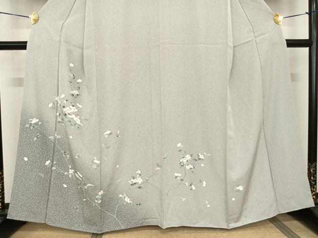 平和屋着物●訪問着 友禅 枝花文 暈し染め 正絹 逸品 AABF5432fy