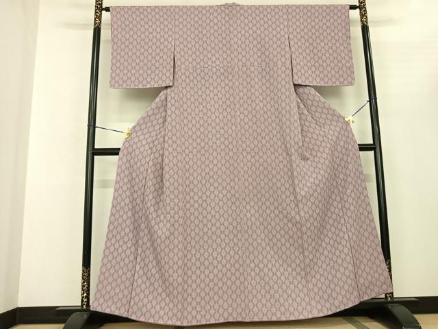 平和屋着物●加賀友禅の型染 板場友禅 坂口幸市 加賀小紋 吉祥花文 高島屋扱い 正絹 逸品 AABF5433fy