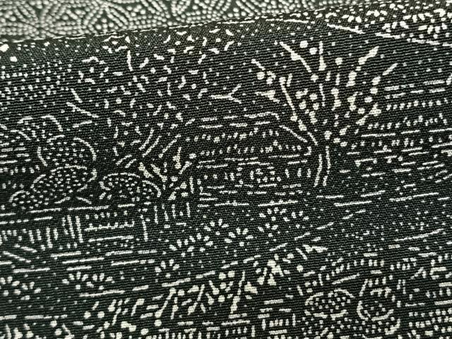 平和屋着物●上質な小紋 作家物 切嵌文 証紙付き 正絹 逸品 AABF5454fy