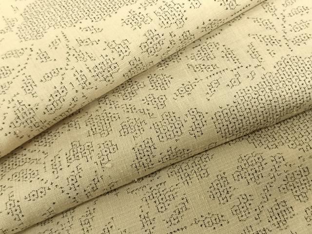 平和屋着物●結城紬 100亀甲 雲取り文 証紙付き 正絹 逸品 未使用 AABF5475fy