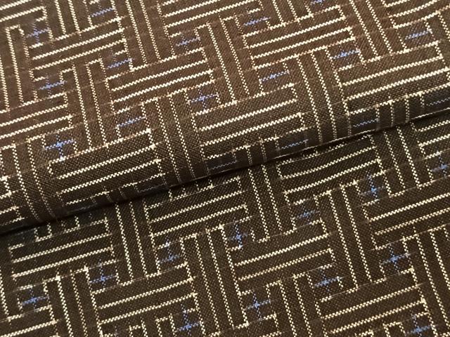 平和屋着物●本場大島紬 龍郷絣 秋名バラ 正絹 逸品 AABF5493fy