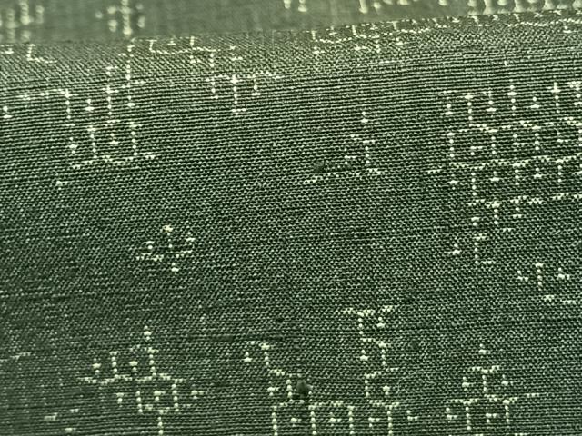 平和屋着物●結城紬 80亀甲 舞葉文 やまと誂製 正絹 逸品 AABF5497fy