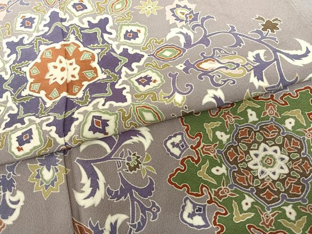 平和屋着物●訪問着 友禅 作家物 吉祥花文 正絹 逸品 AABF5519fy