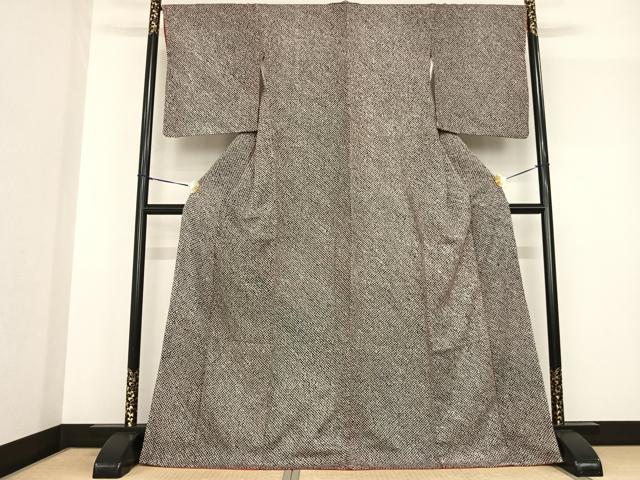 平和屋着物●上質な小紋 総絞り 正絹 逸品 AABF5523fy