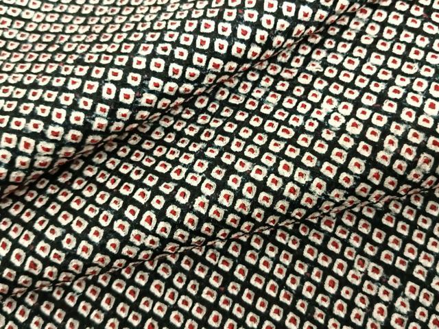 平和屋着物●上質な小紋 総絞り 正絹 逸品 AABF5523fy